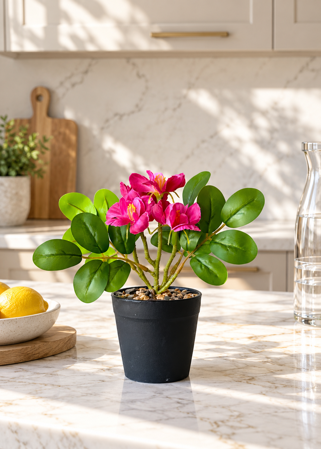 Artificial Camellia Bloom Plant