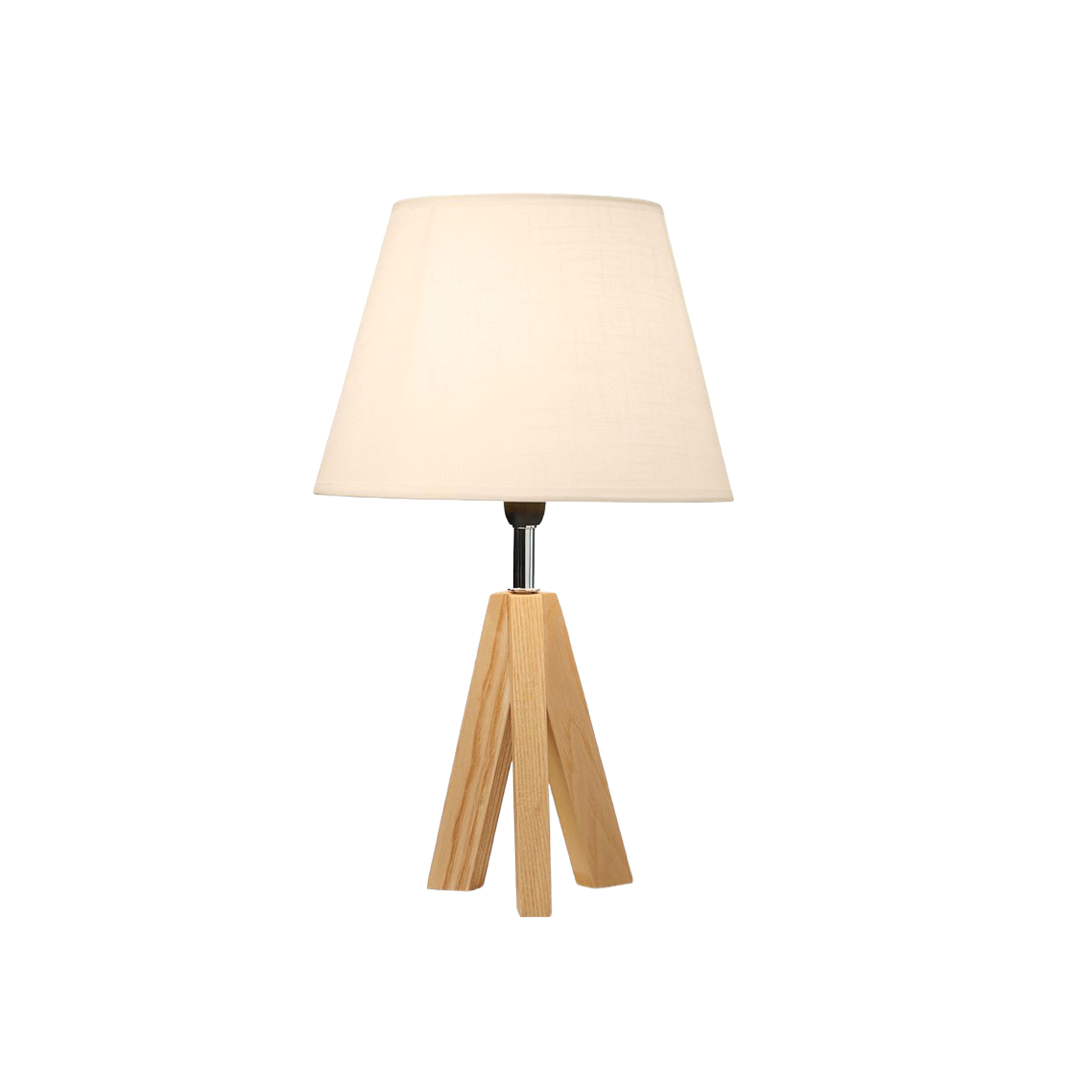 Shops oak tripod table lamp