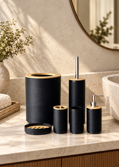 Raven Gold Bathroom Set