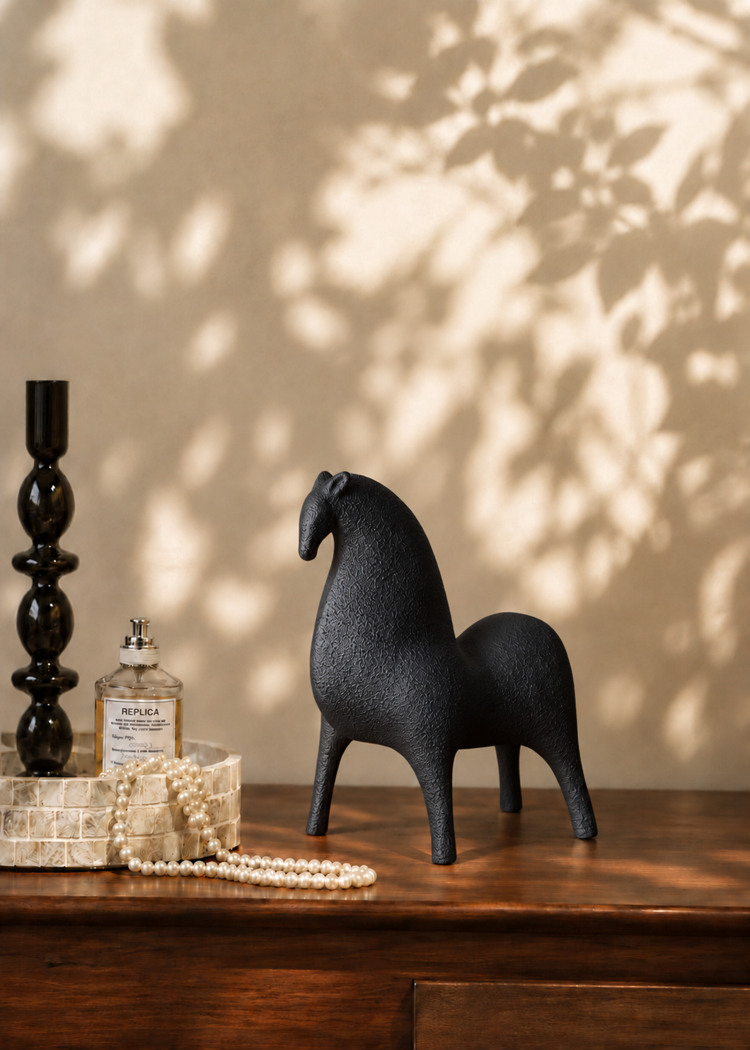 Marlow Black Horse Accent