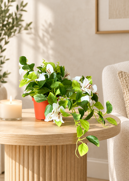 Artificial White Bougainvillea Vine Plant