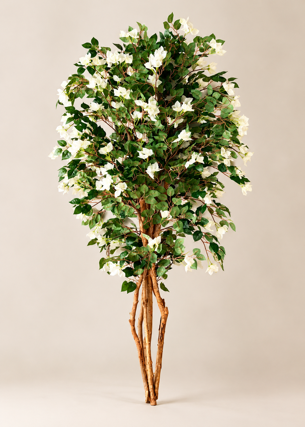 Artificial Regal White Bougainvillea Plant - 6 Feet