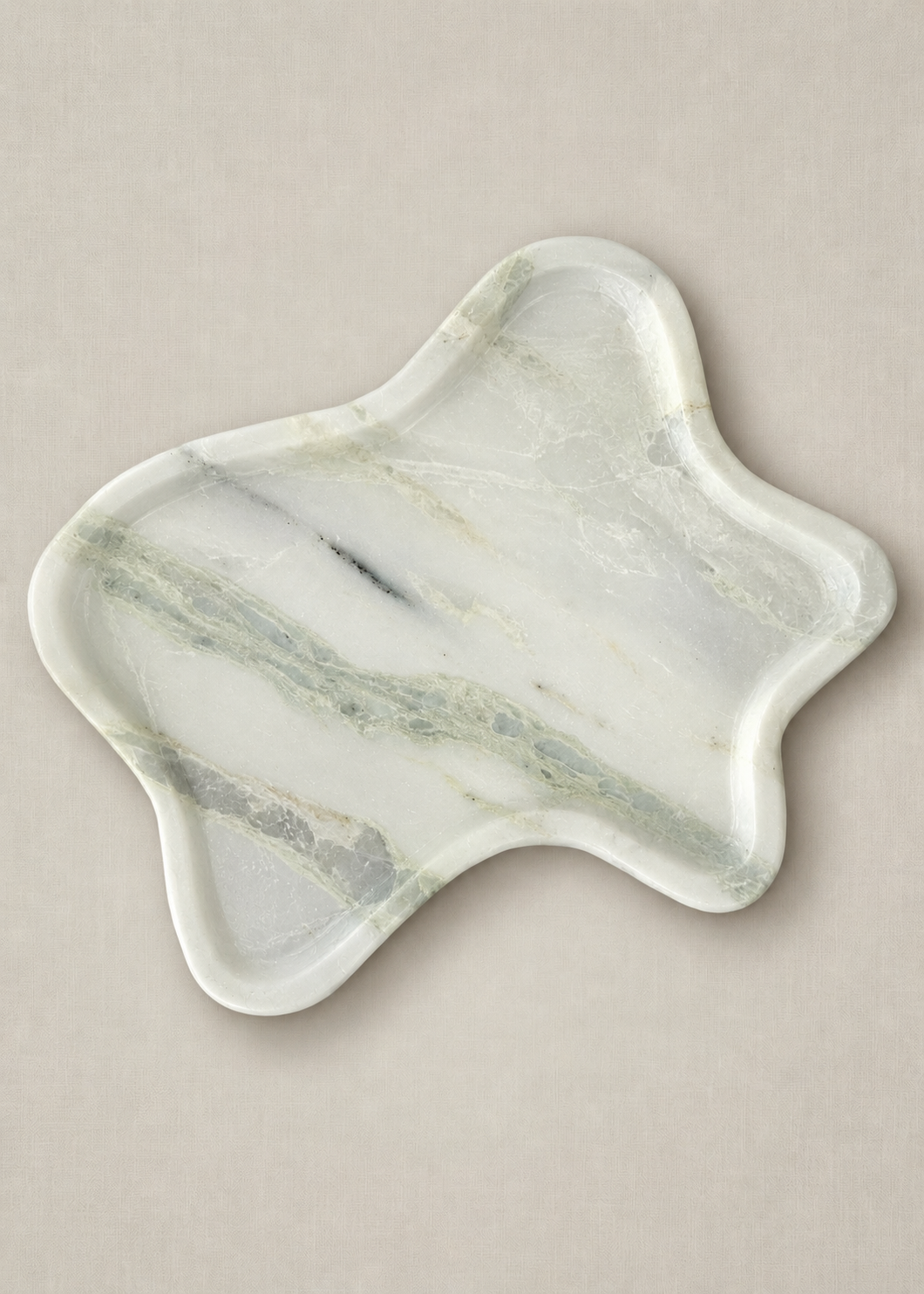Marble Trinket Tray - Jade Mist