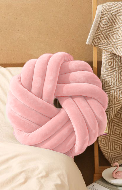 Pipa Knotted Pillow - Pink