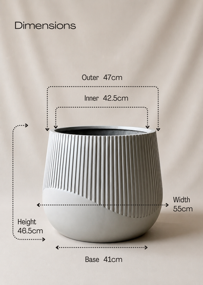 Cassan Planters - Light Grey