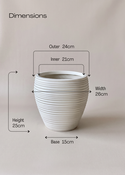 Concentric Planters - White