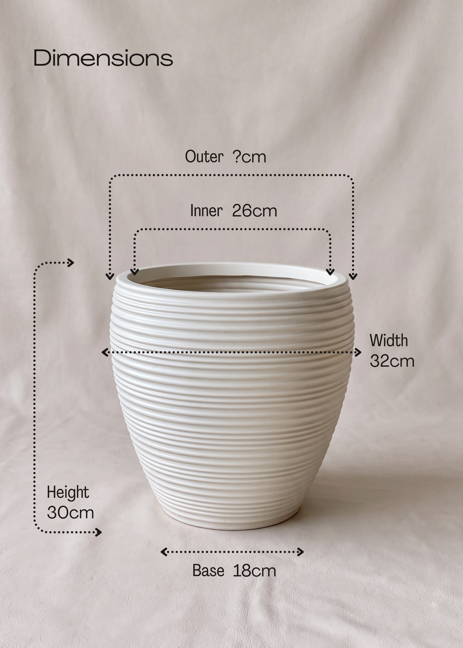 Concentric Planters - White
