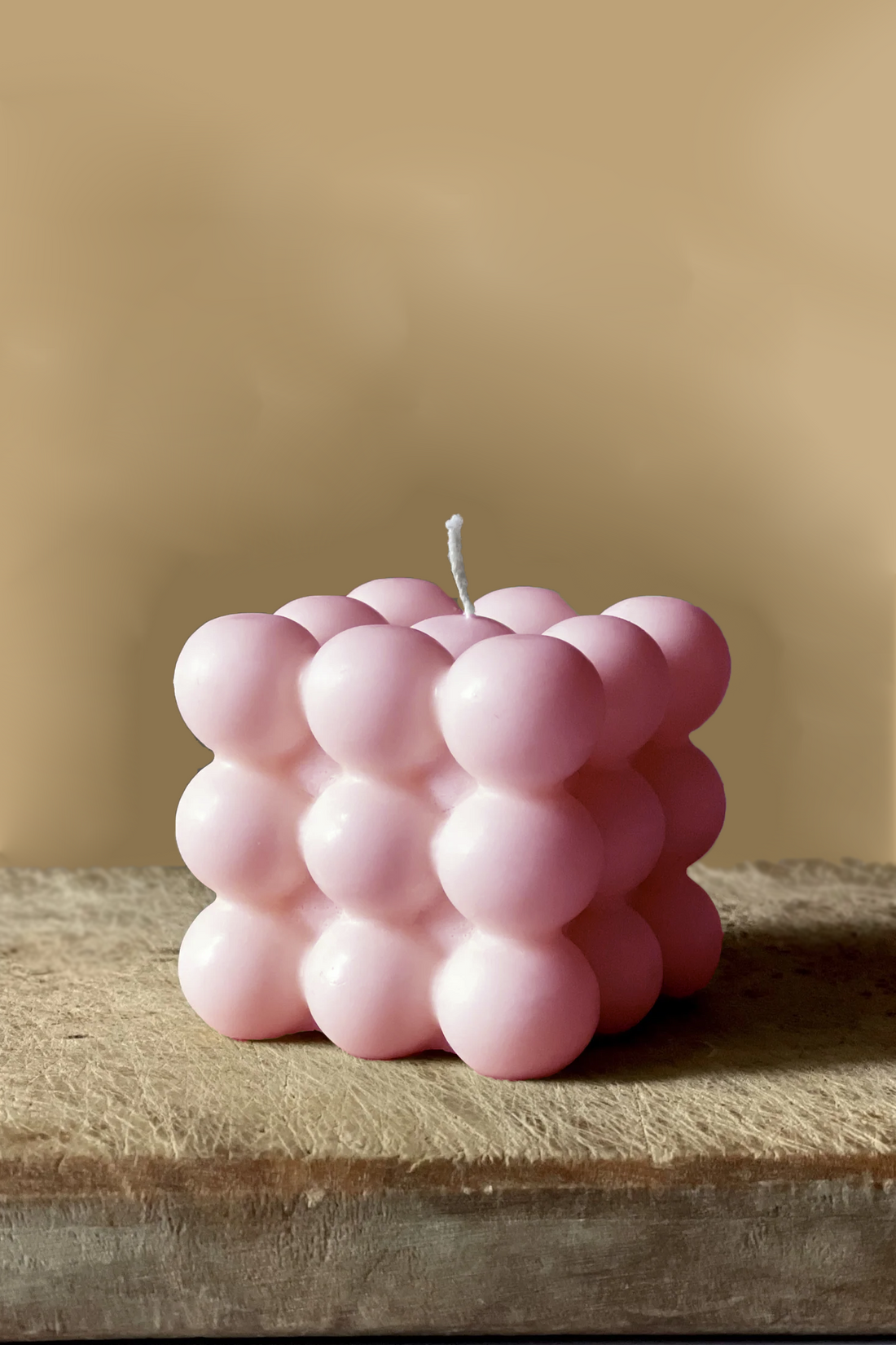 Quad Bubble Pink Candle - Medium - Set Of 2
