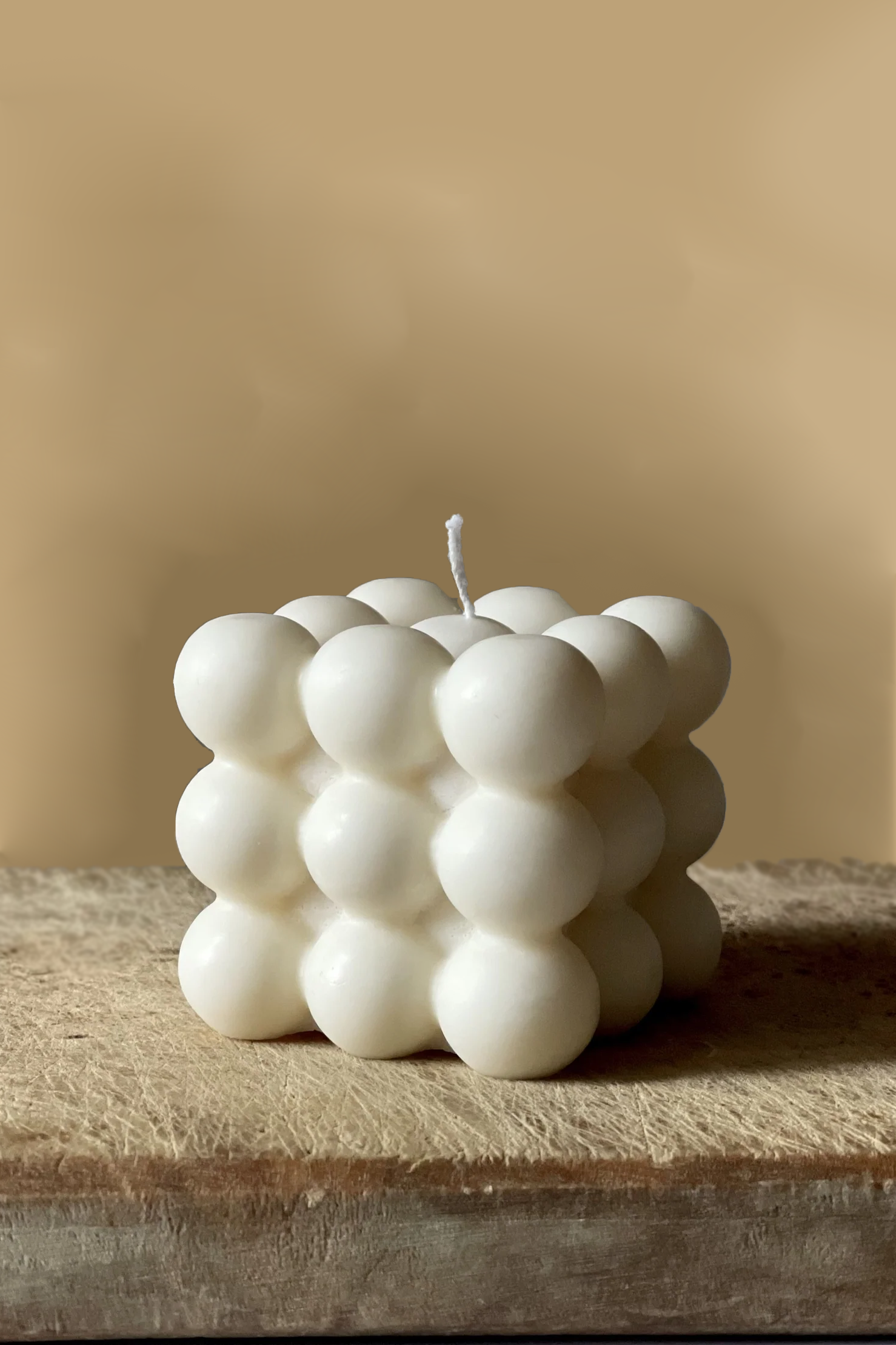 Quad Bubble White Candle - Medium - Set Of 2