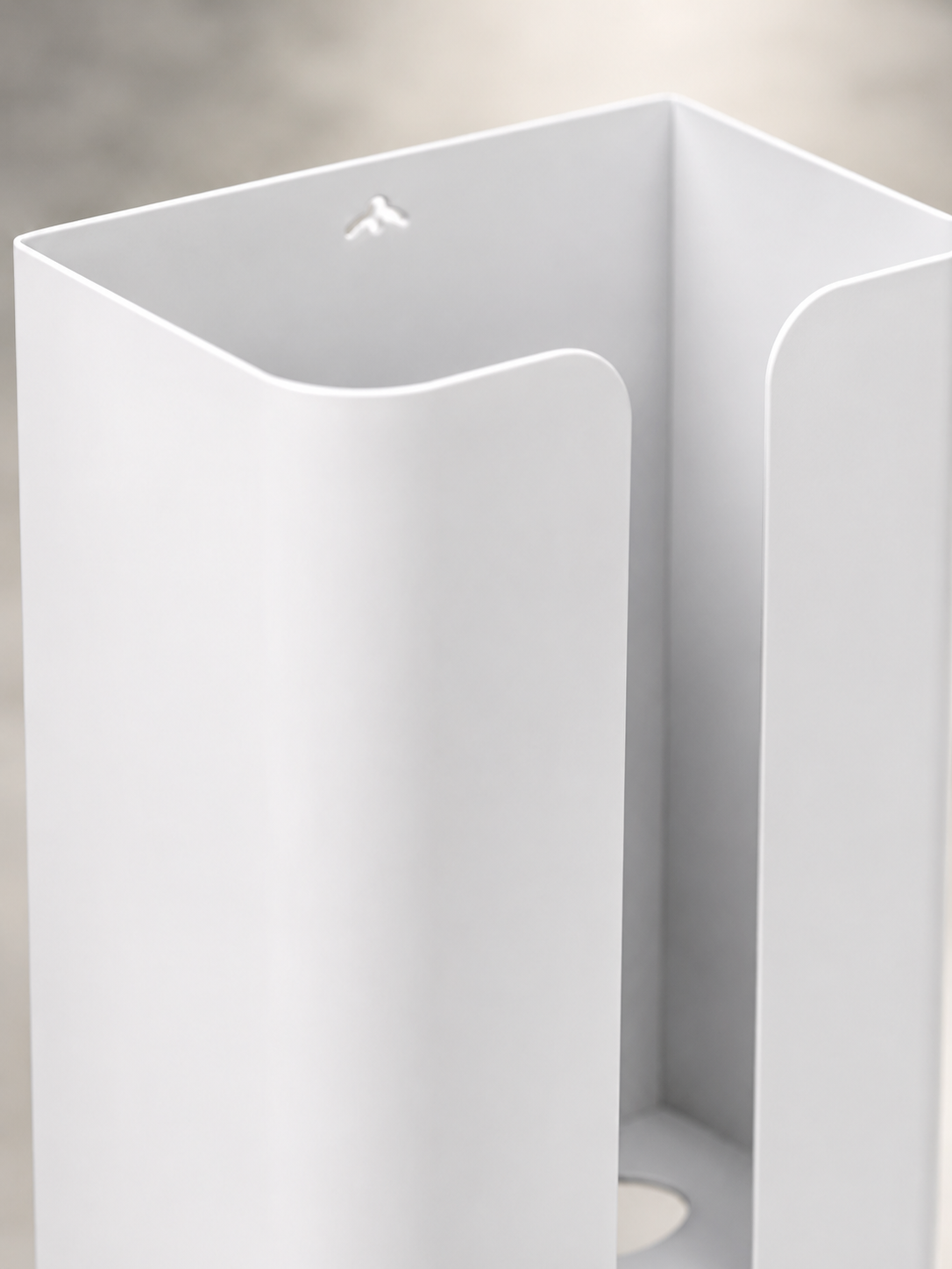 Tissue Box Dispenser - White