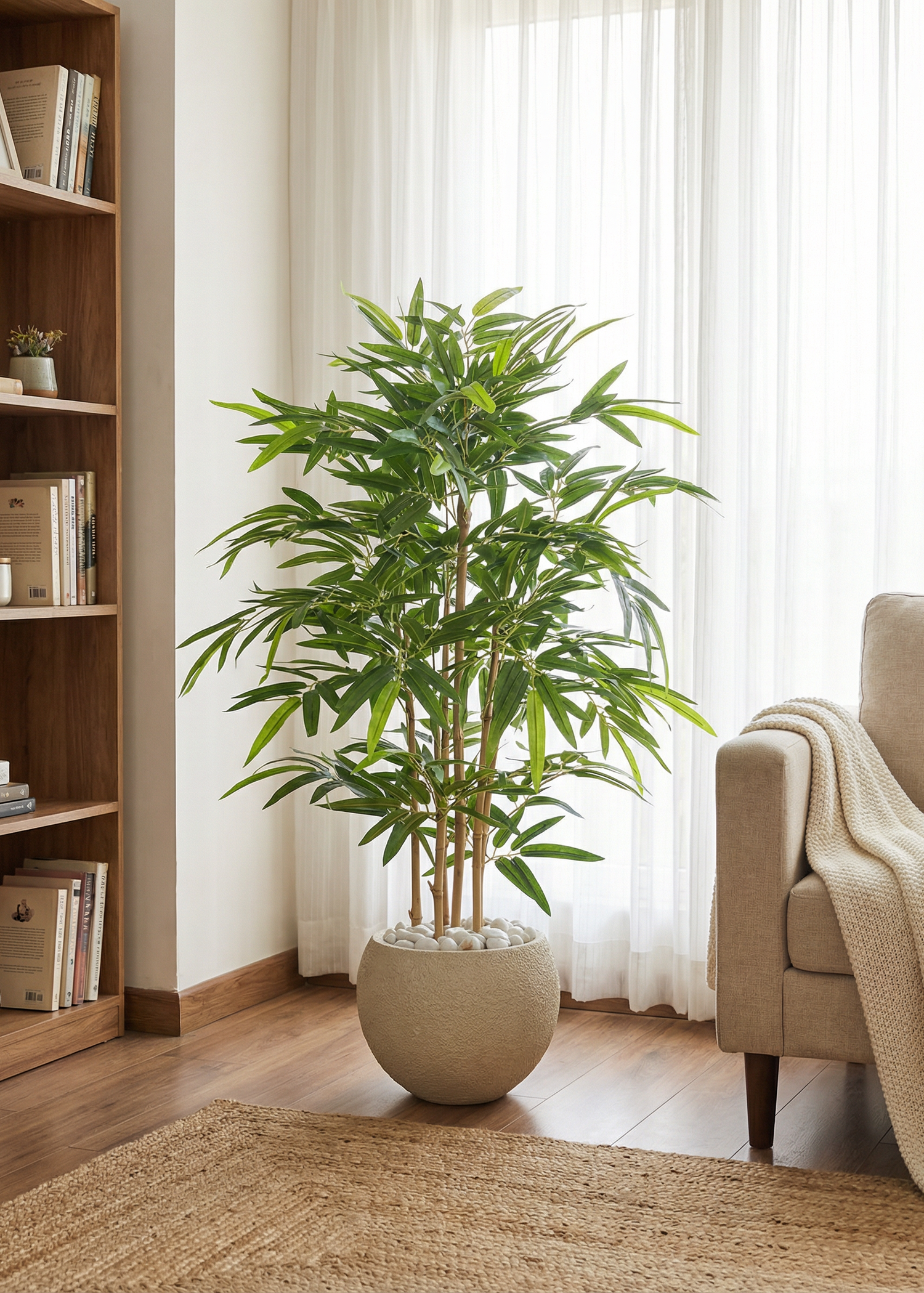 Artificial Bamboo Bliss Plant - 4 Feet