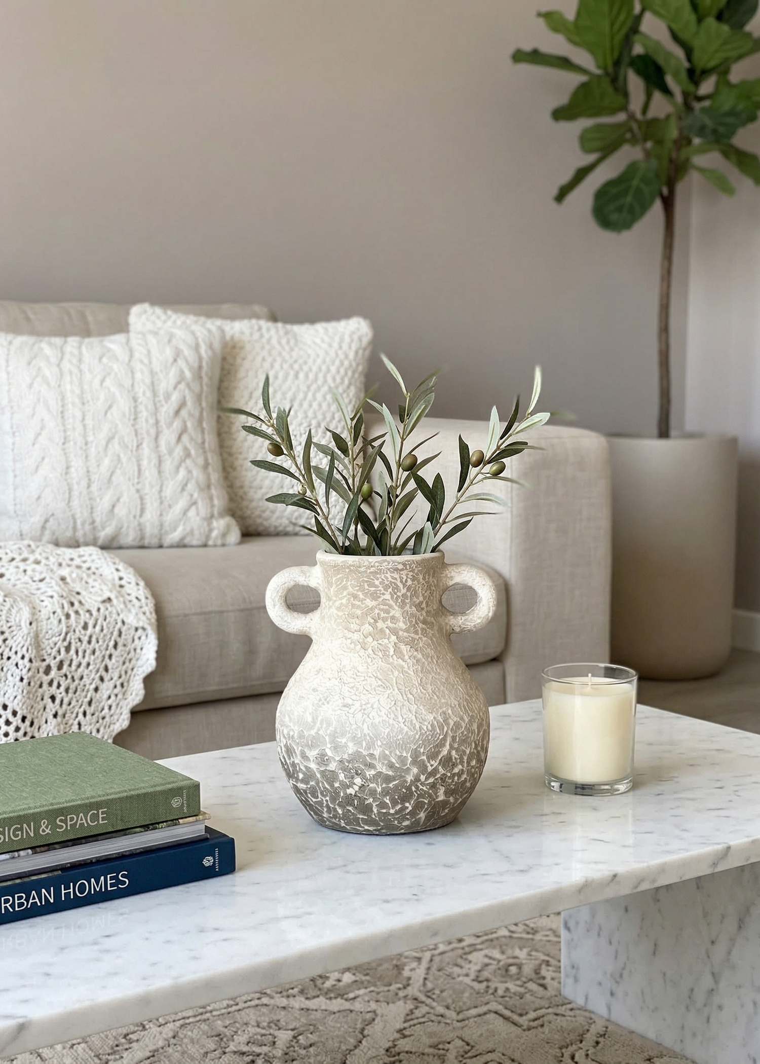 Cera Rustic Terracotta Vase - Small