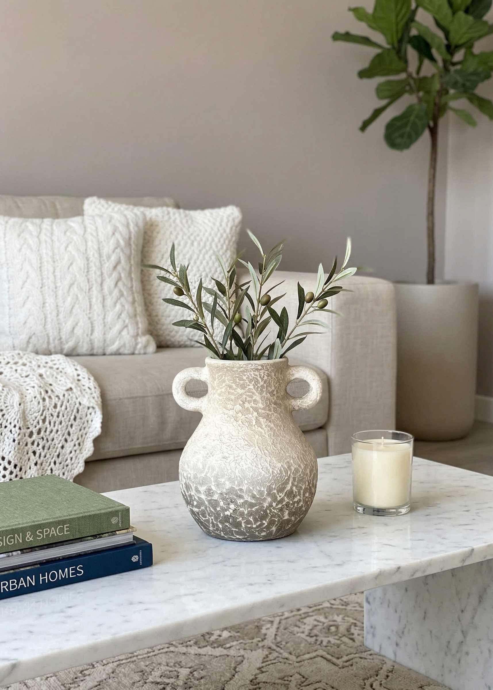 Cera Rustic Terracotta Vase - Small