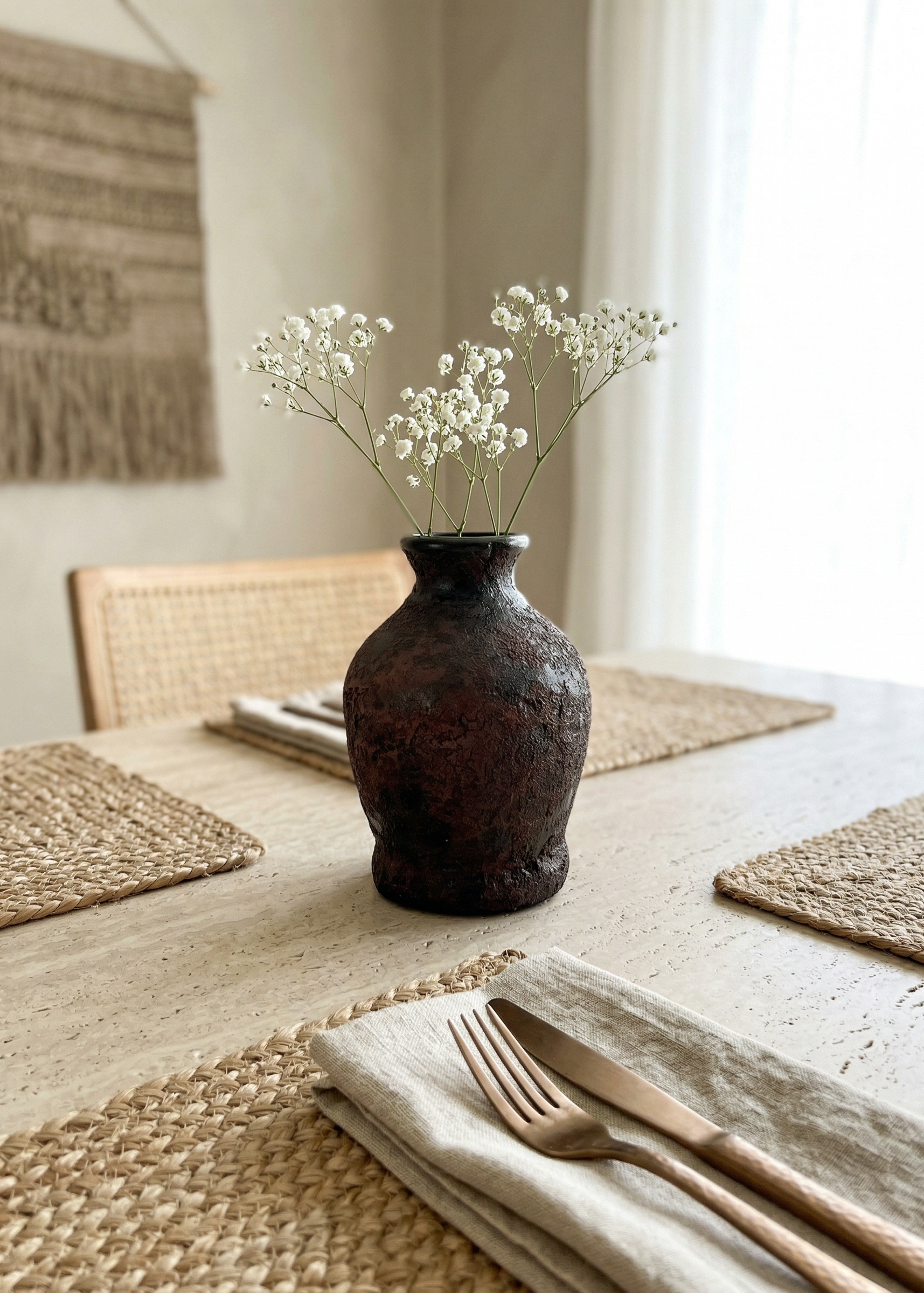 Mudstone Rustic Terracotta Vase -  Small
