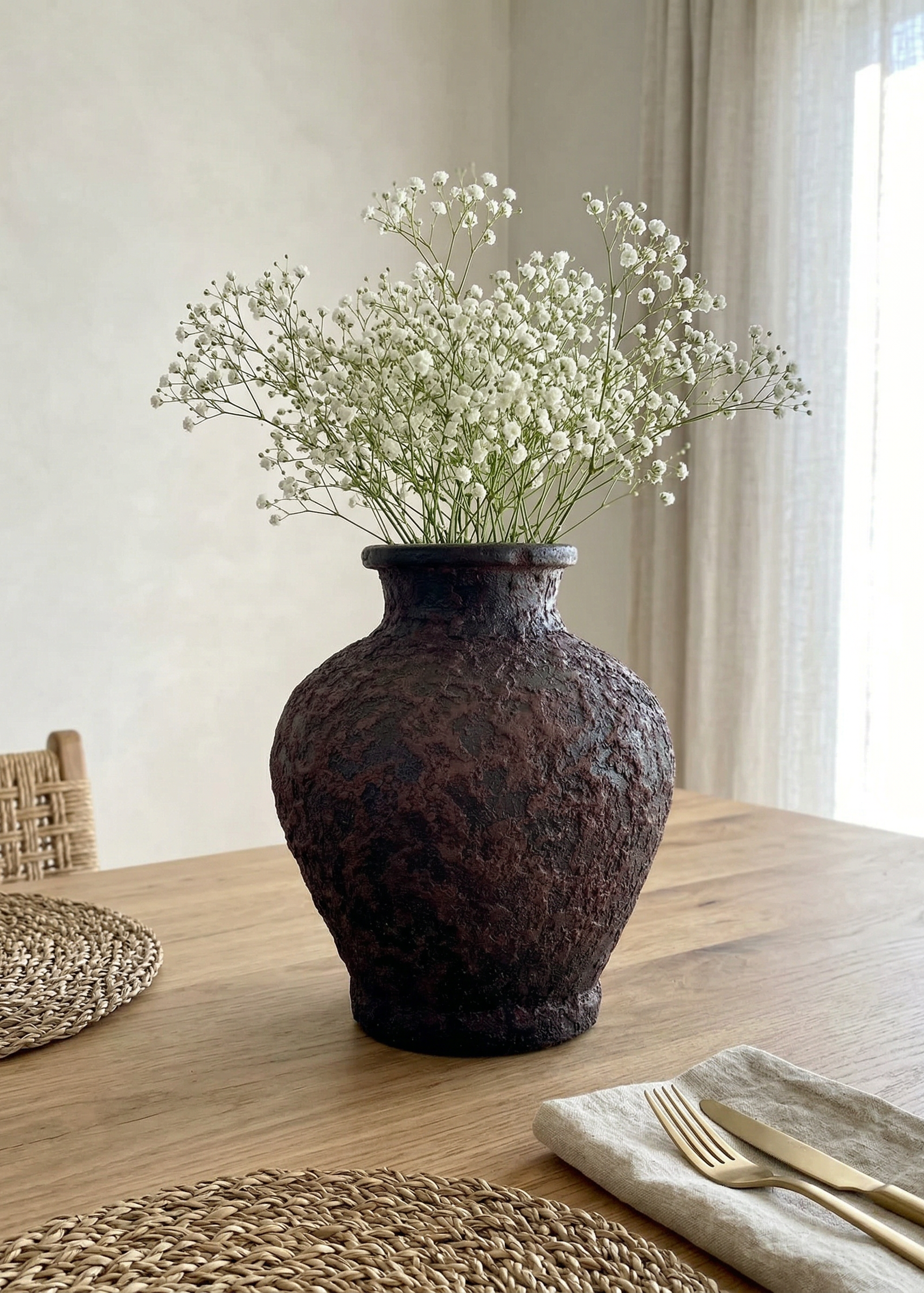 Mudstone Rustic Terracotta Vase -  Large
