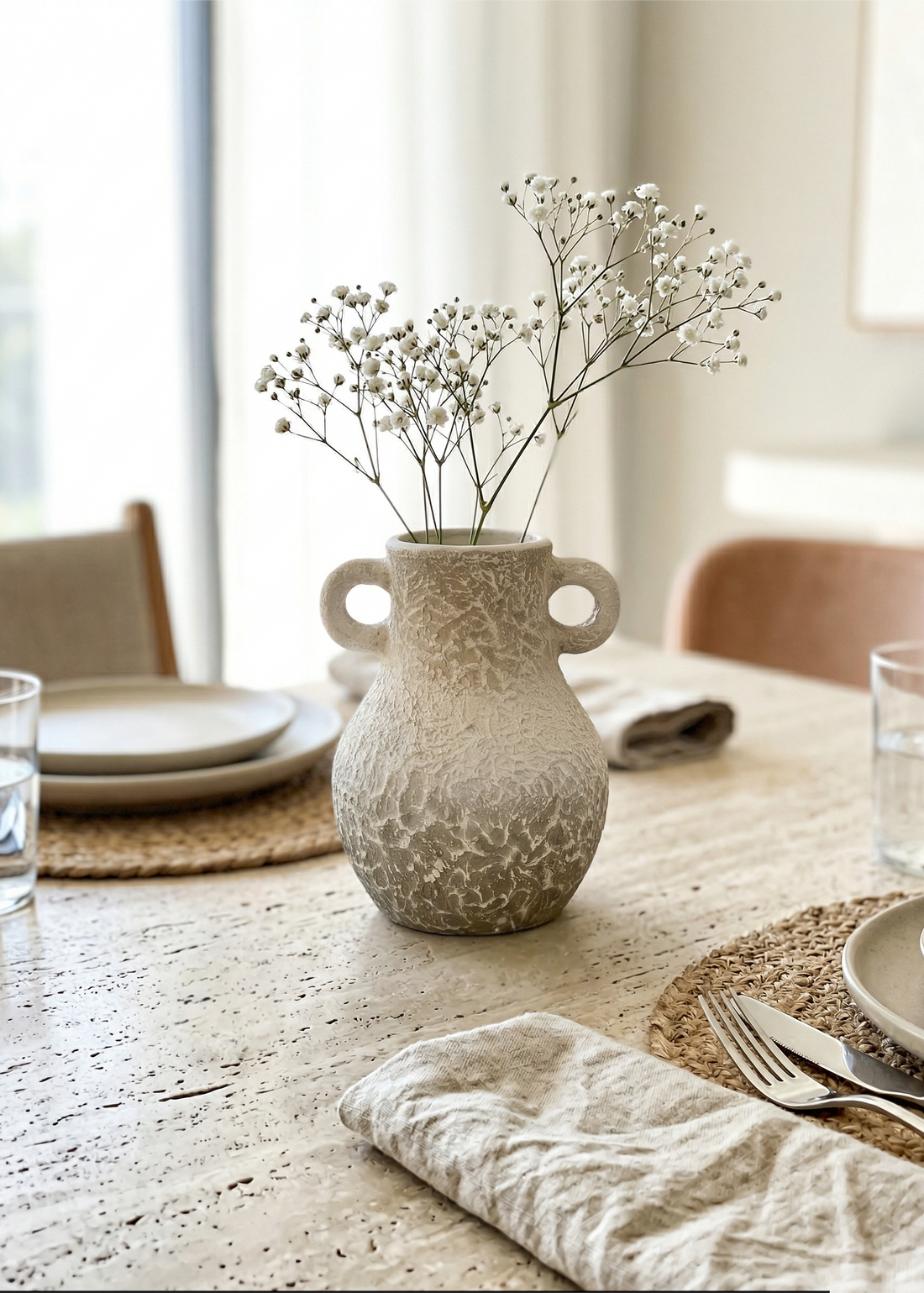 Cera Rustic Terracotta Vase - Small