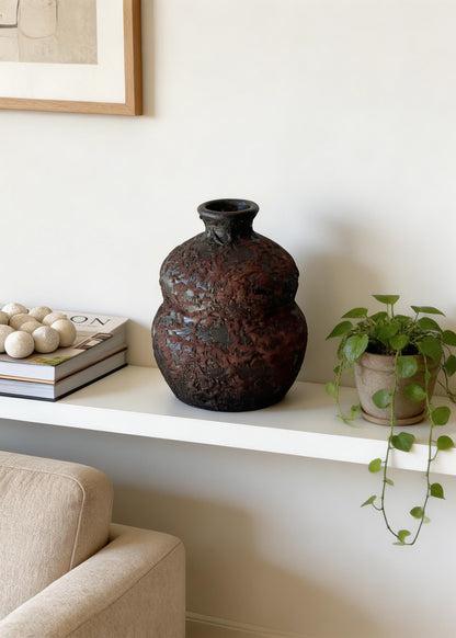 Mudstone Rustic Terracotta Vase -  Medium