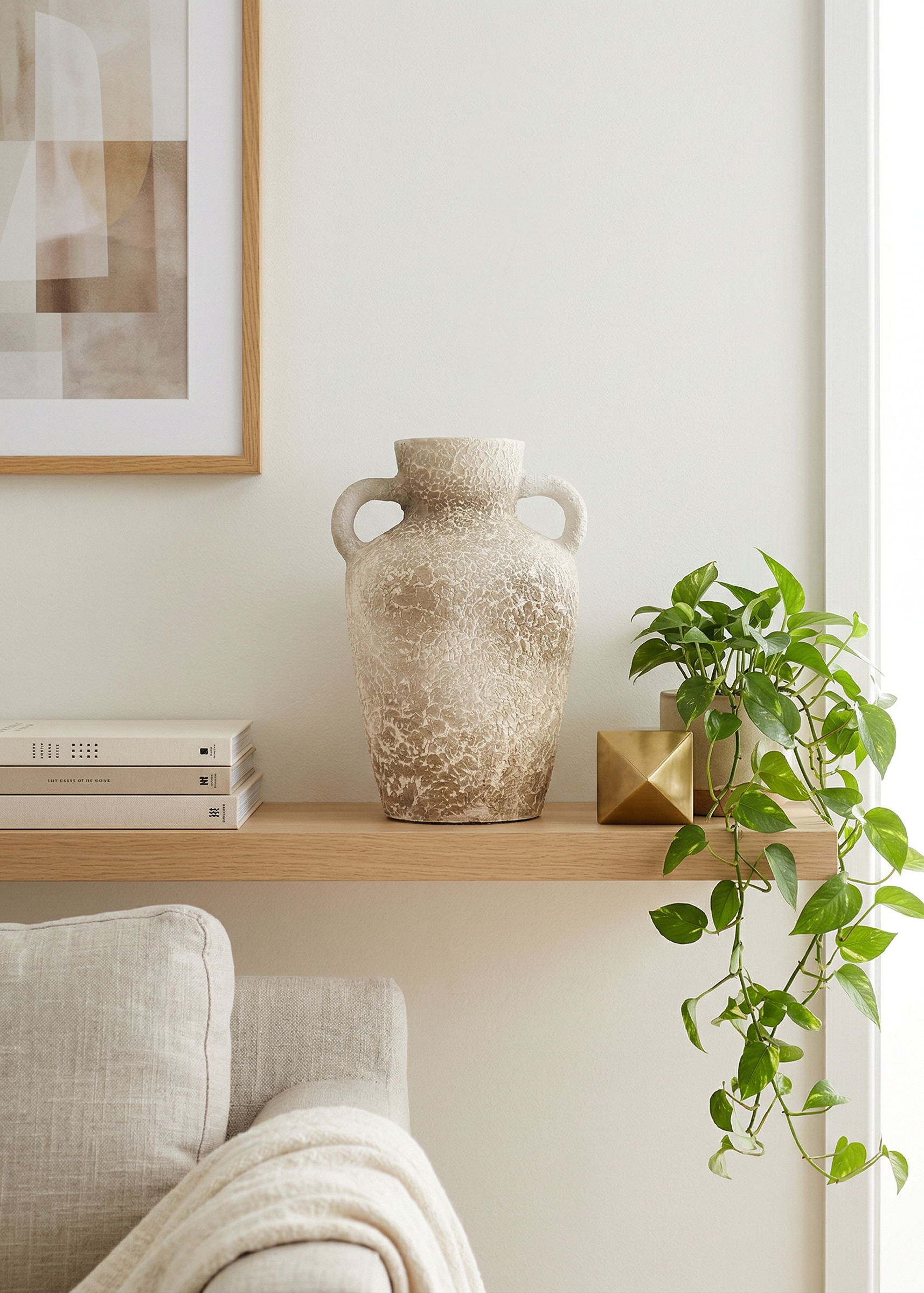 Cera Rustic Terracotta Vase - Large