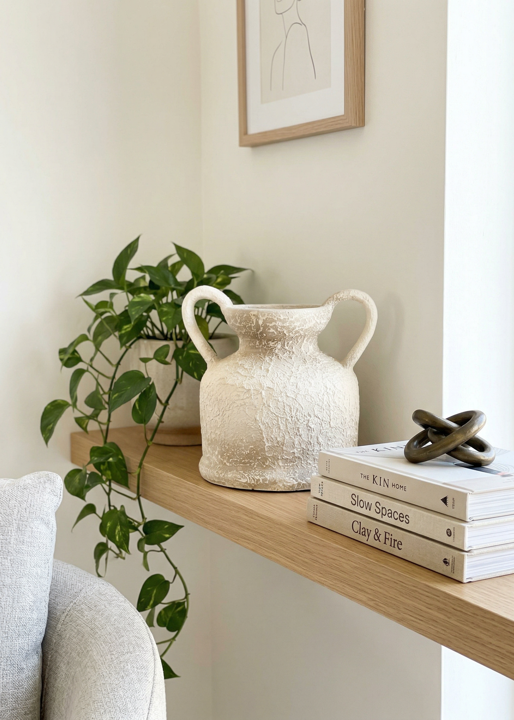 Cera Rustic Terracotta Vase - Medium