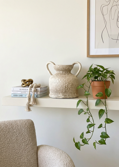 Cera Rustic Terracotta Vase - Medium