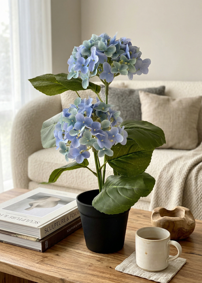 Artificial Botanic Hydrangea Plant - Blue