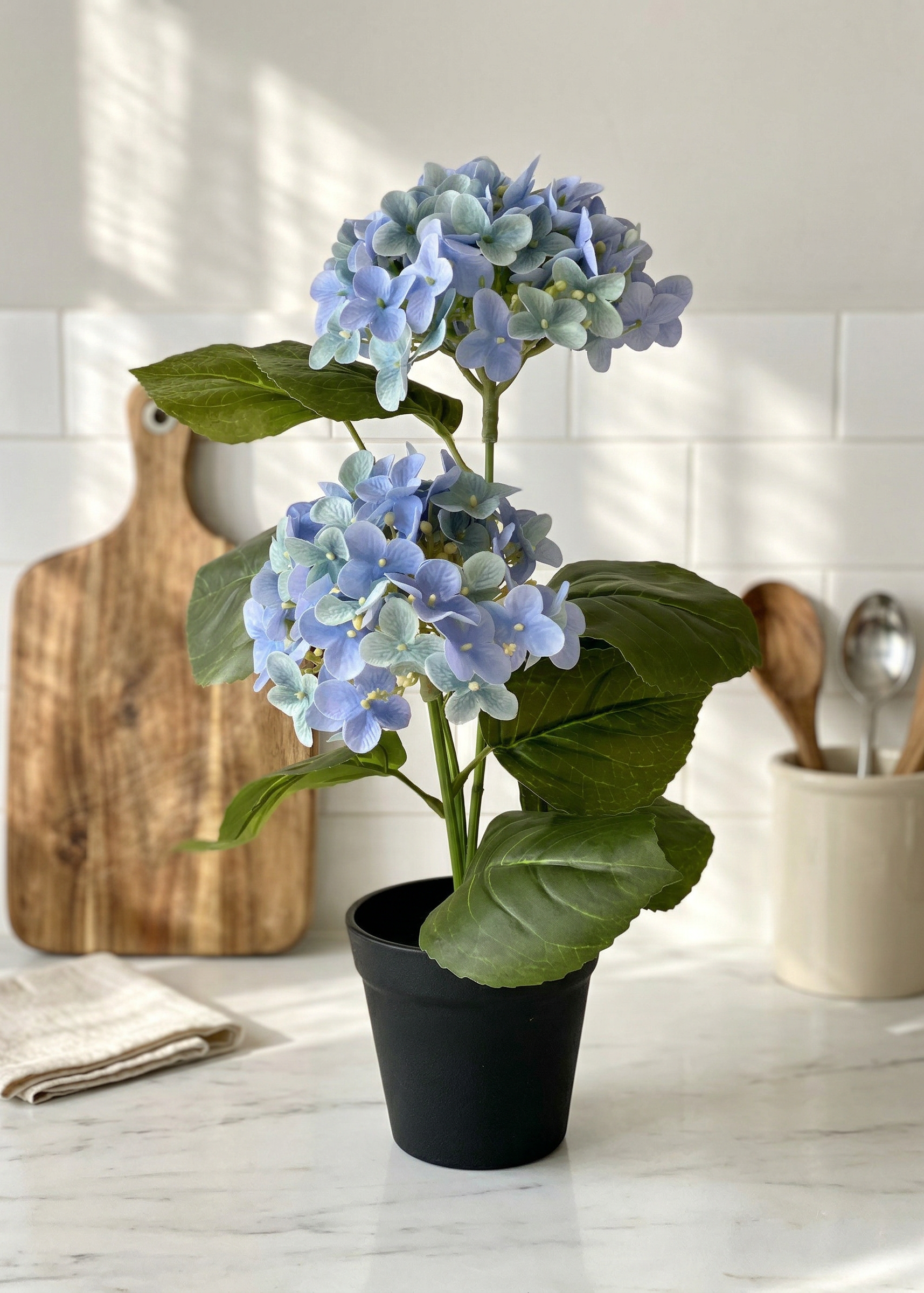 Artificial Botanic Hydrangea Plant - Blue