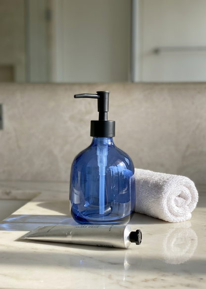 Radiant Bathroom Dispenser - Indigo Blue