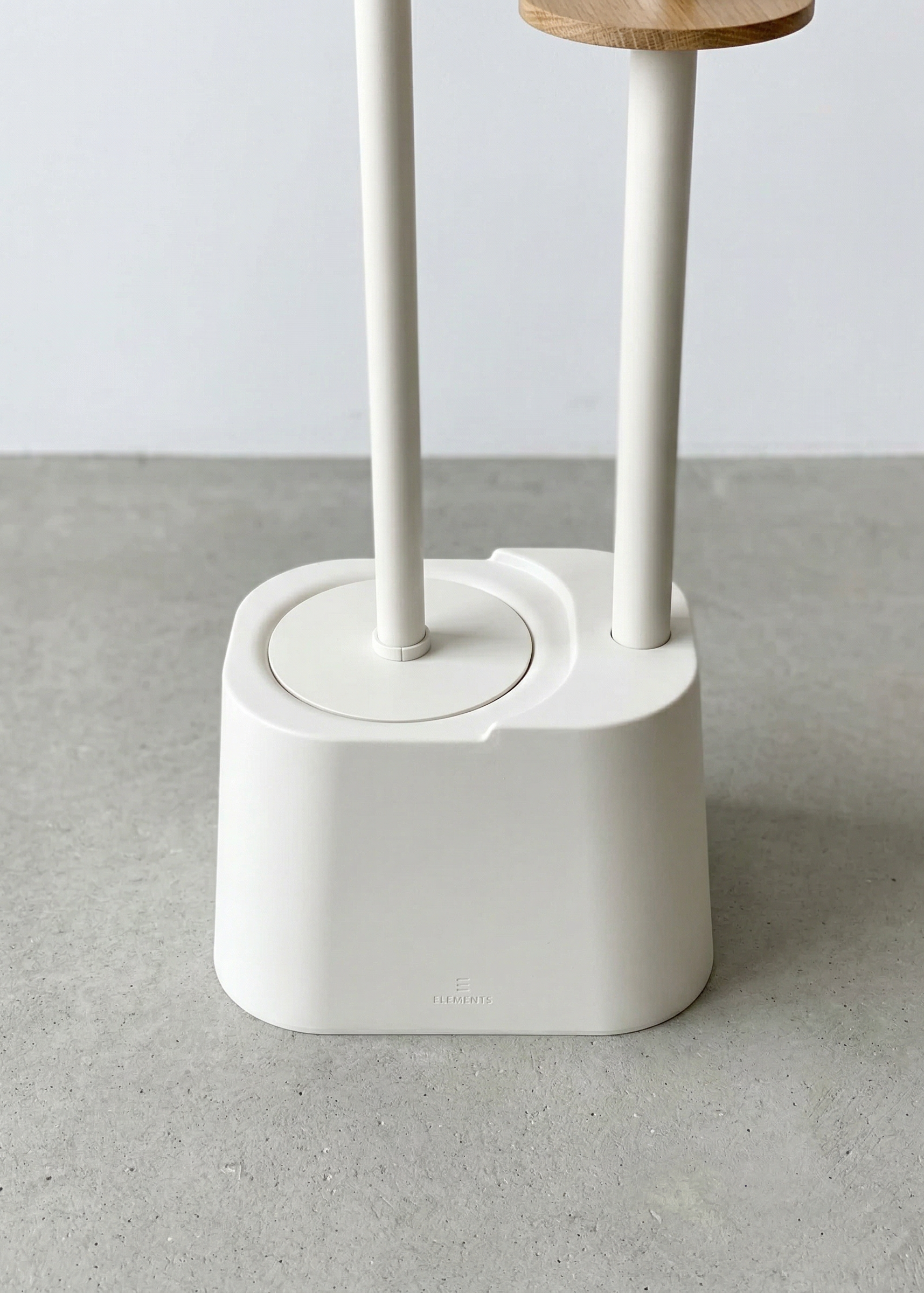 Axis Toilet Paper Holder With Brush - Ivory