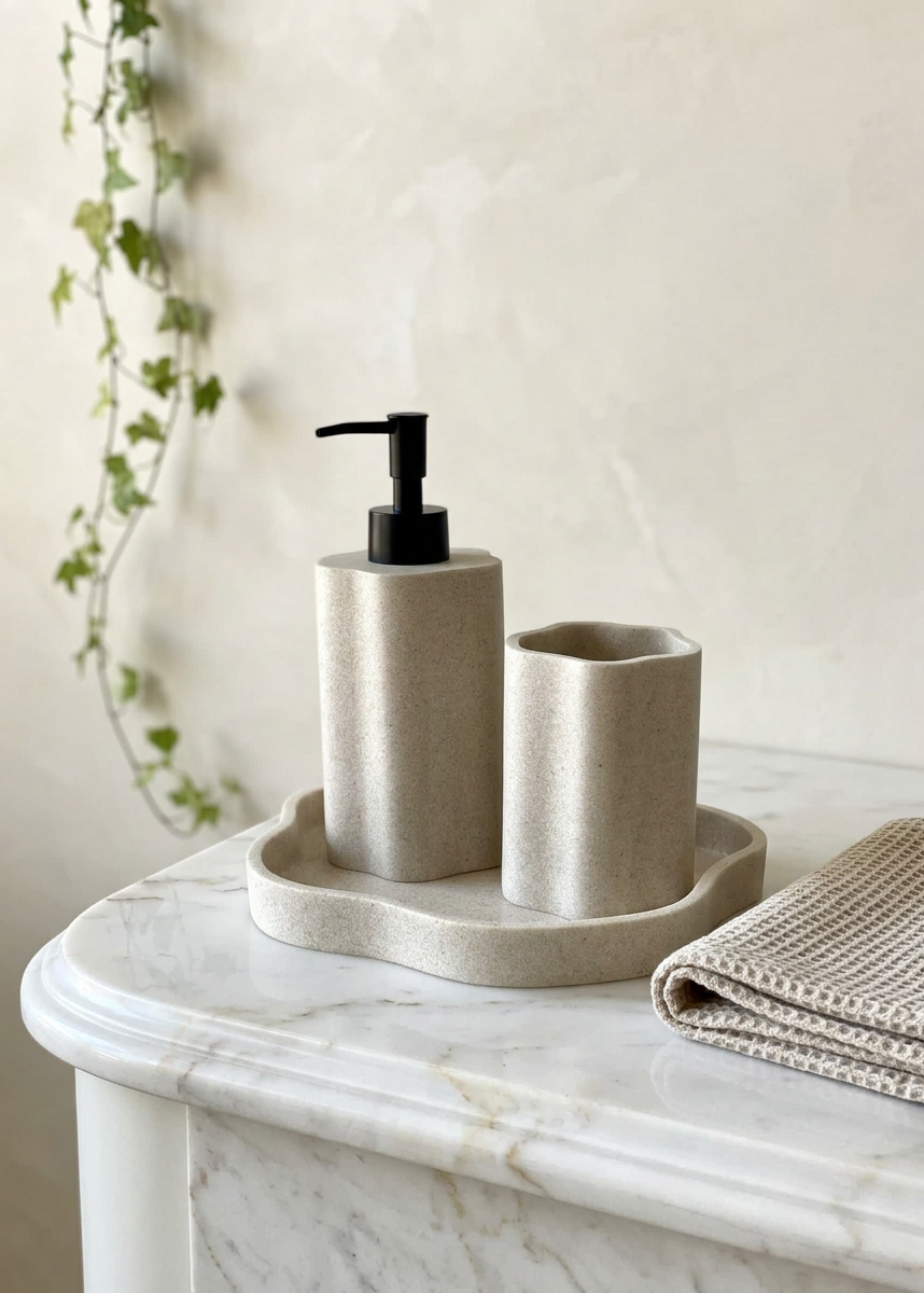 Dune Bathroom Set – (Set of 3)