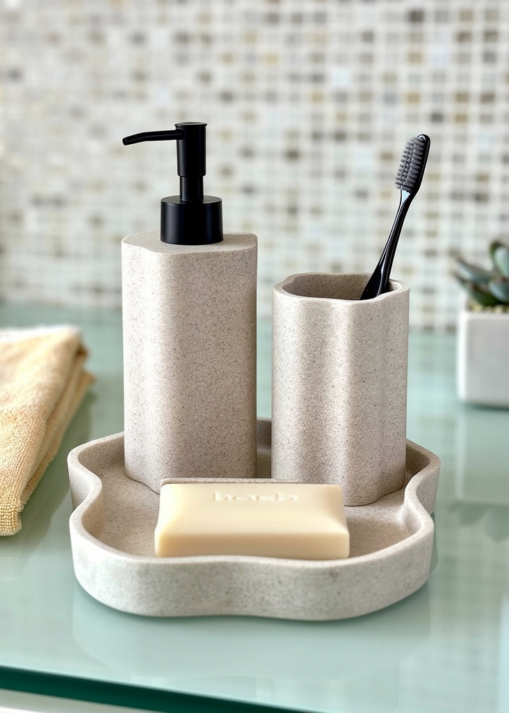 Dune Bathroom Set – (Set of 3)