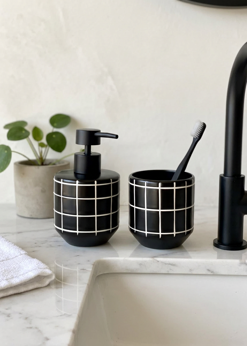 Form Bathroom Set - (Set of 2)