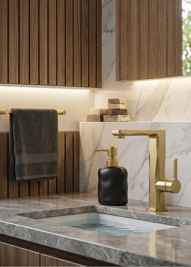 Lucent Bathroom Dispenser - Black