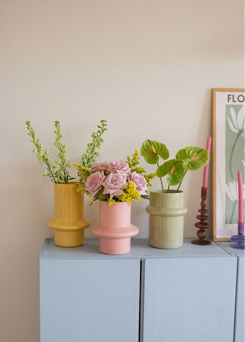 Morena Glass Vase - (Set of 3)