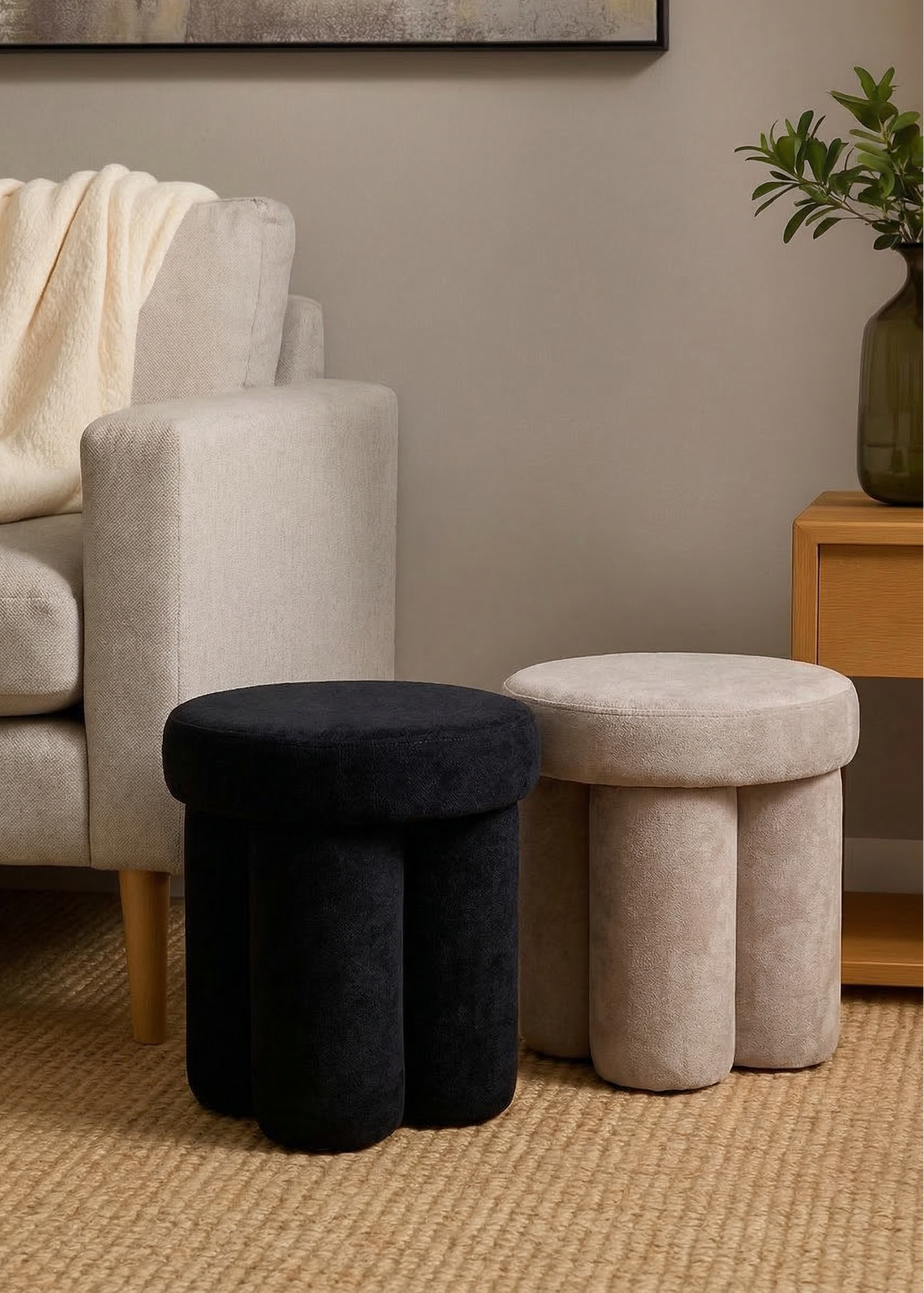 Derby Pouffe - Black