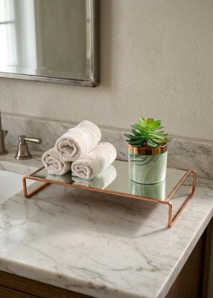 Milan Accessory Tray - Rose Gold