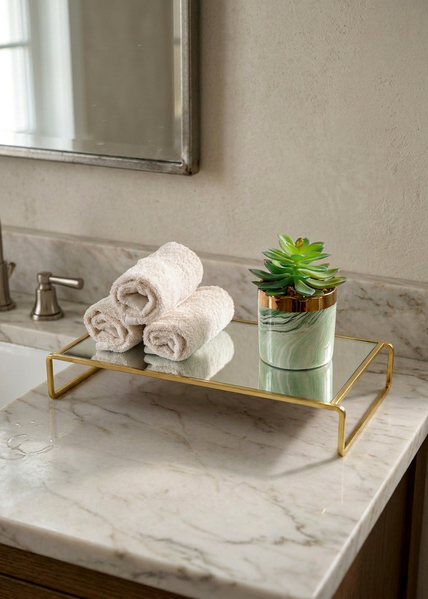 Milan Accessory Tray - Gold