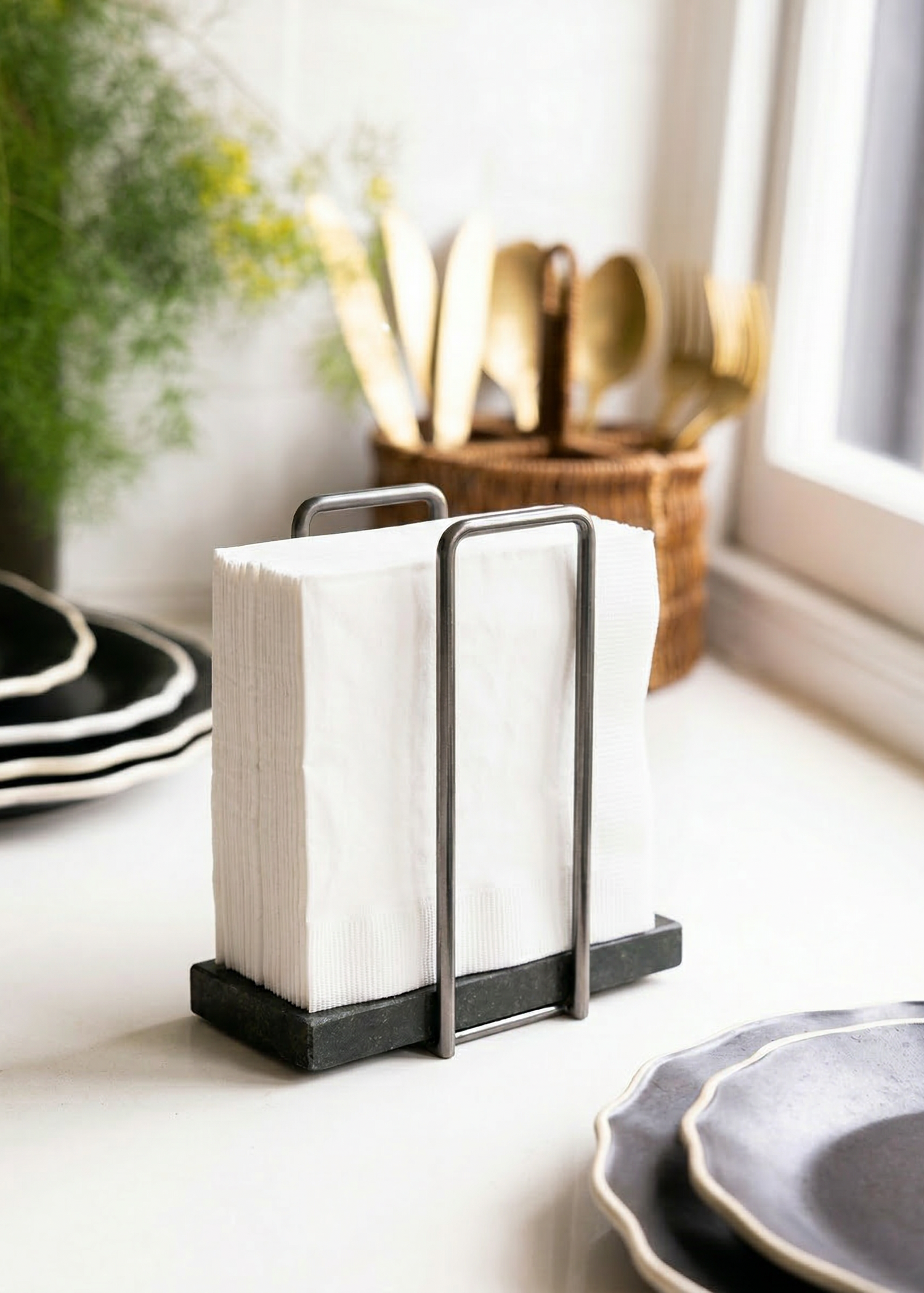 Imperial Napkin Holder - Black