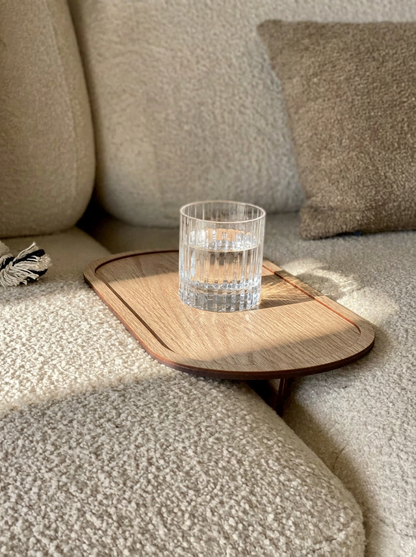 Elm Sofa Tray - Cream