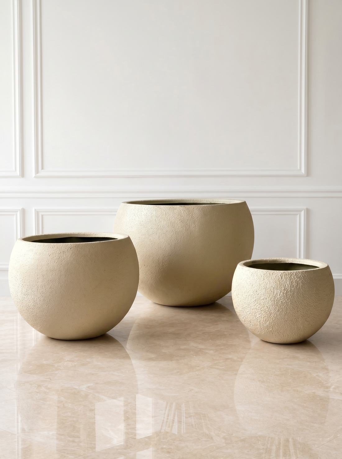 Lithos Planters - Beige
