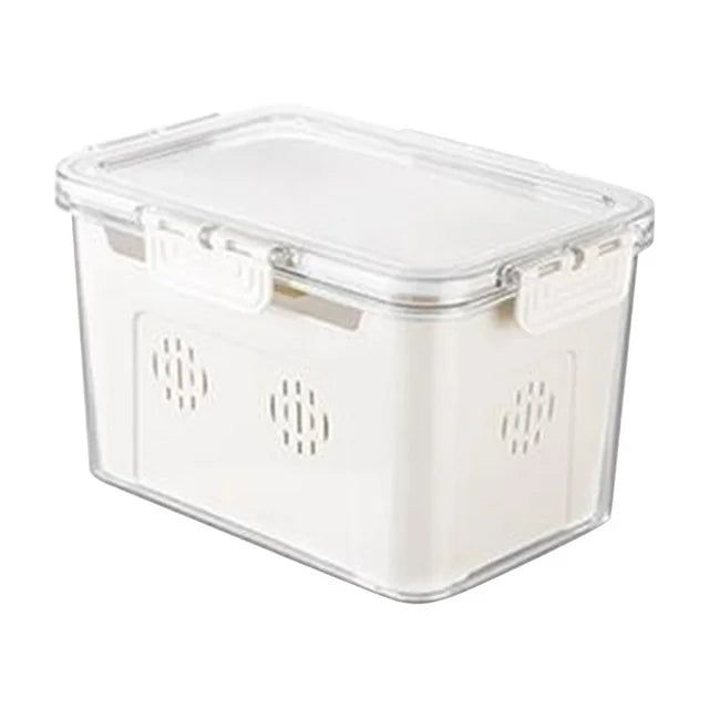 Storage Container With Drainage Rack