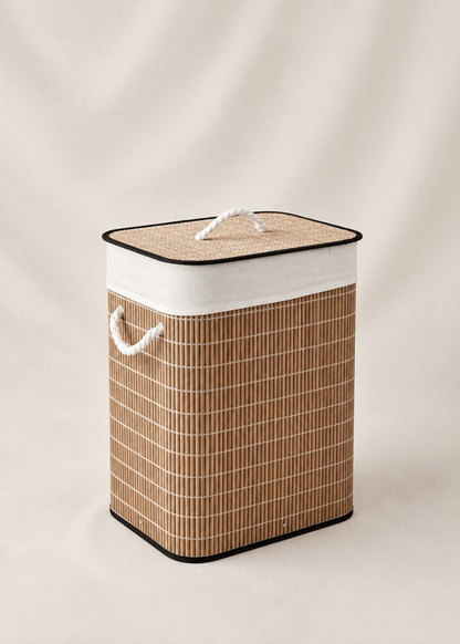 Baskora Laundry  Basket - White &amp; Brown