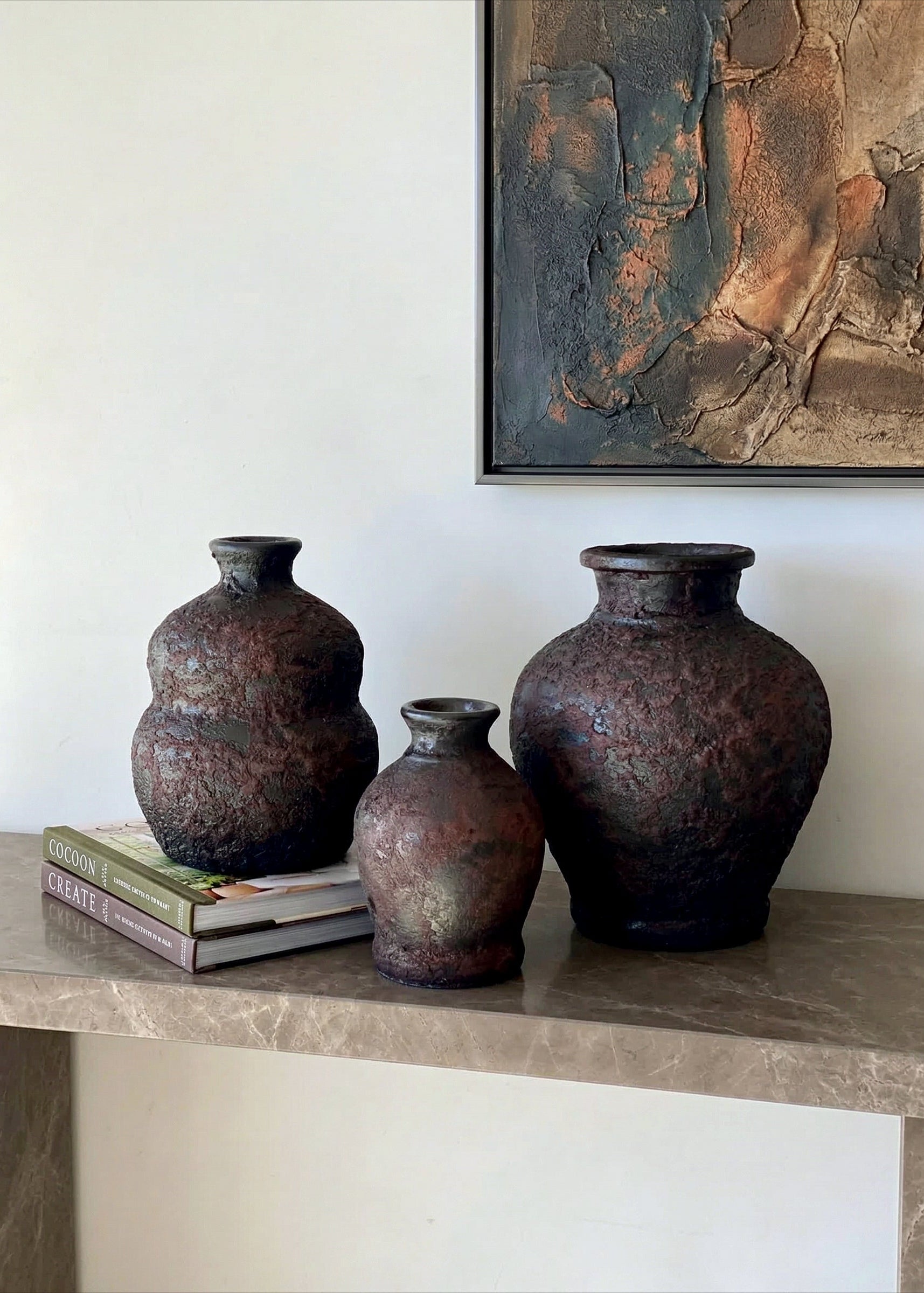 Mudstone Rustic Terracotta Vase -  Large