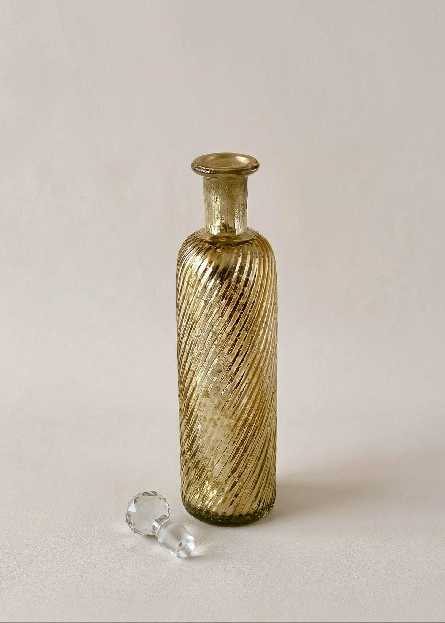 Lumiere Rustic Glass Bottle - Large