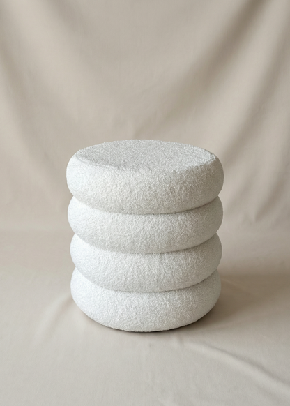 Vanilla Boucle Pouffe
