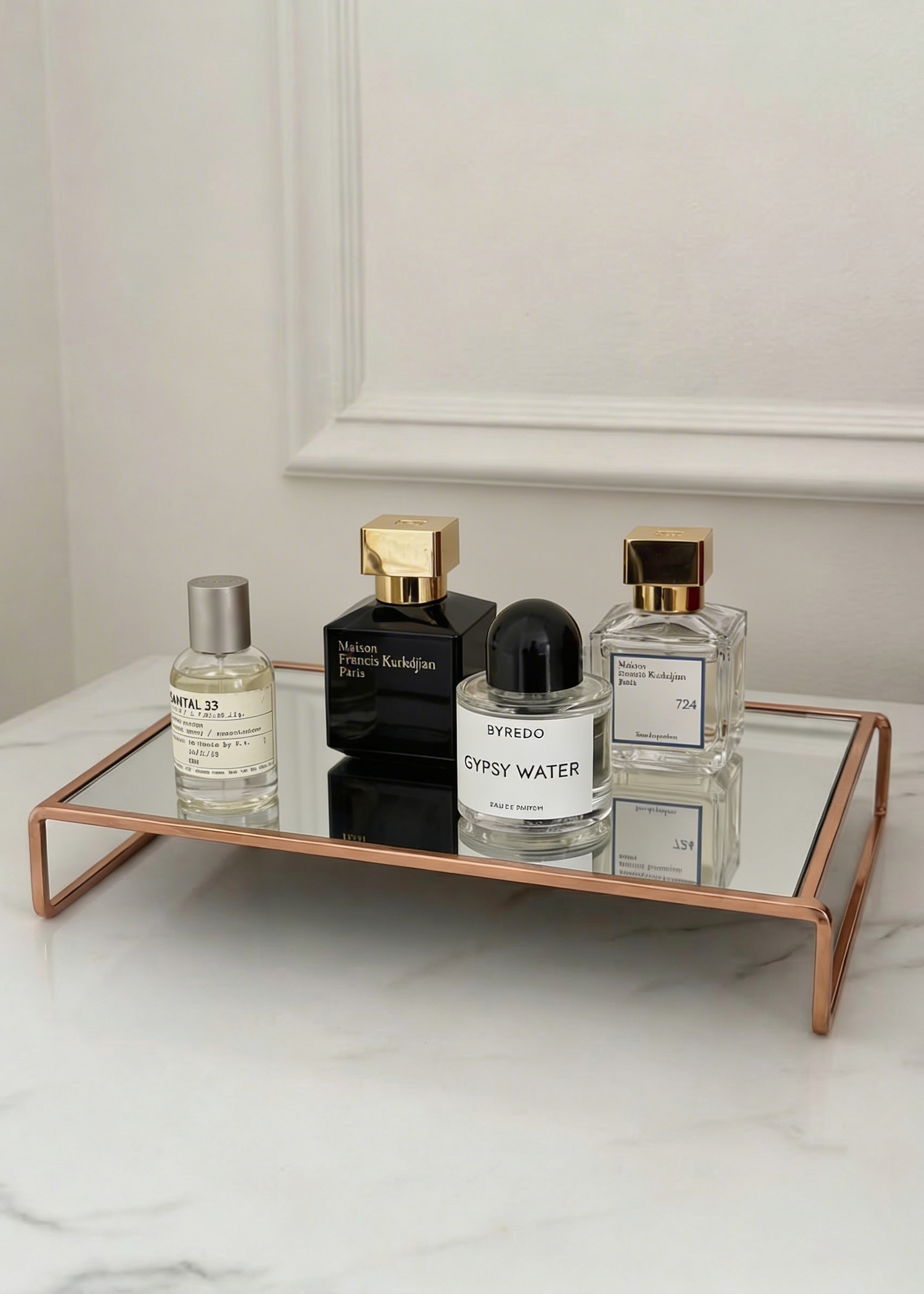 Milan Accessory Tray - Rose Gold