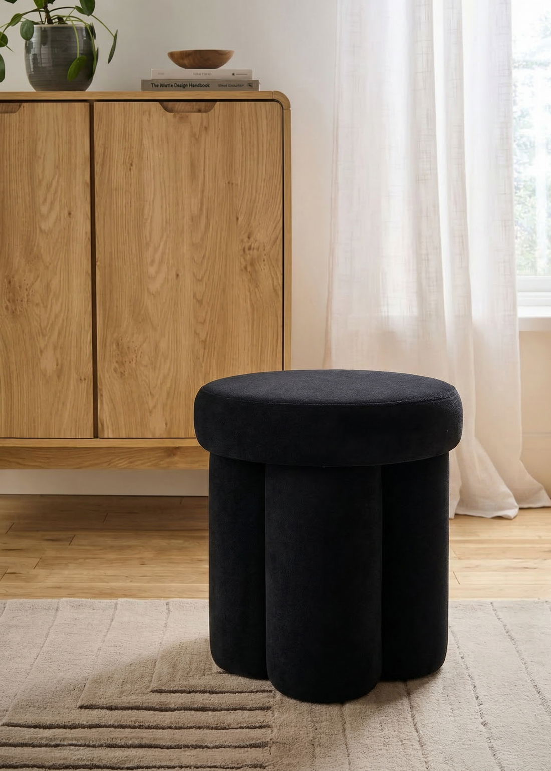 Derby Pouffe - Black