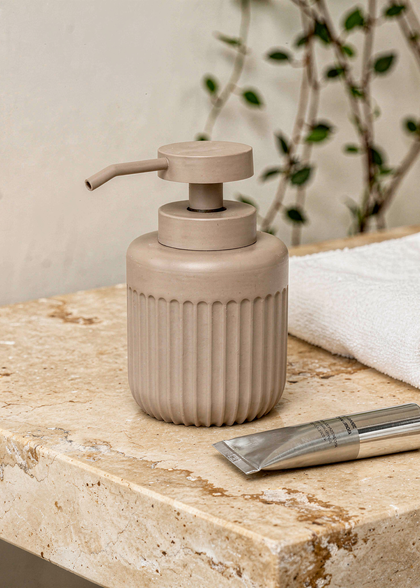 Ripple Soap Dispenser - Brown