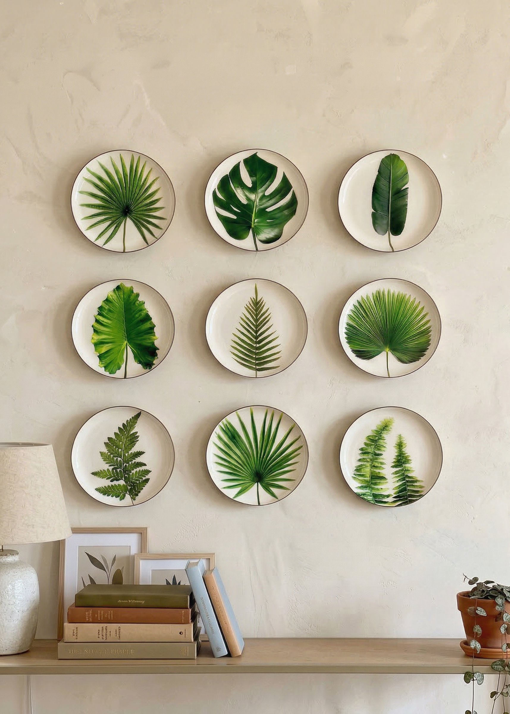 Botanic Wall Plates (Set of 6)