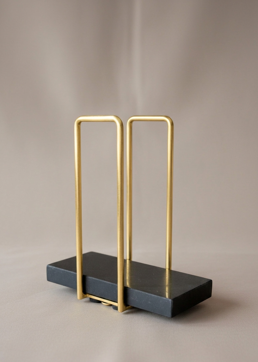 Imperial Napkin Holder - Black &amp; Gold