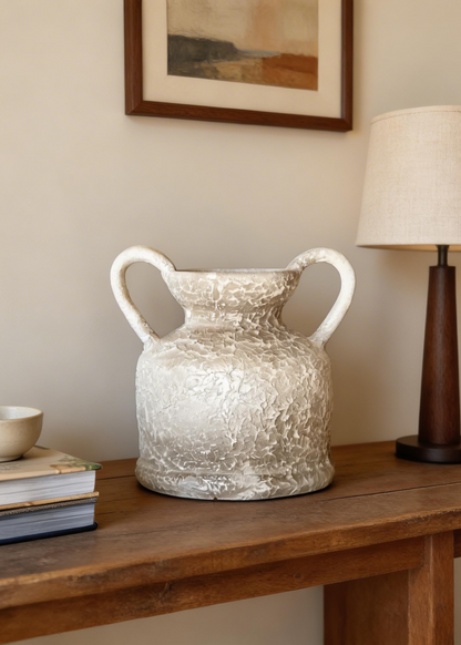 Cera Rustic Terracotta Vase - Medium